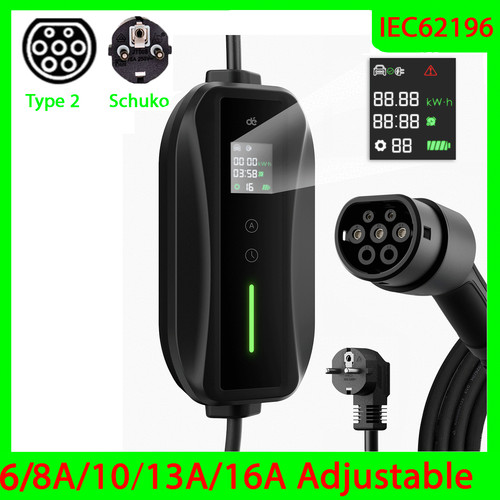 Ladekabel typ 2 heim - 6m,
