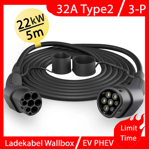 Typ2 ladekabel 32a wallbox - ladekabel,